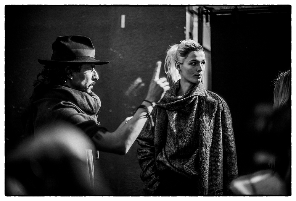 PARIS FASHION WEEK BACKSTAGE AT HAIDER ACKERMANN