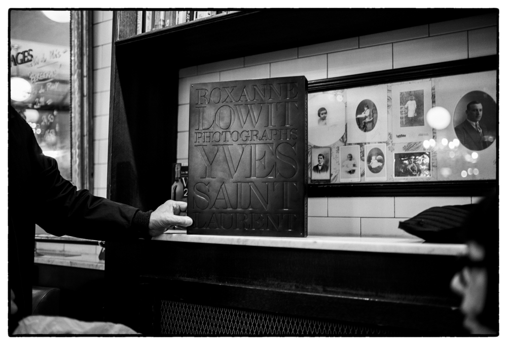 ROXANNE LOWIT AND THE LIMITED EDITION VERSION OF HER YVES SAINT LAURENT BOOK THAMES HUDSON