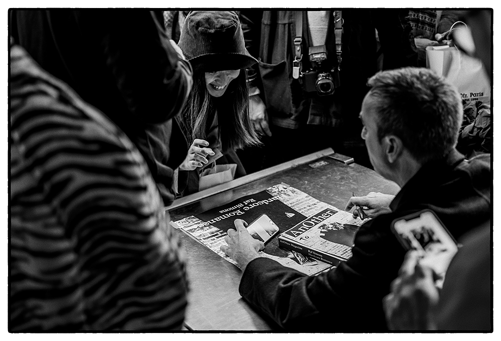 RAF SIMONS BOOK SIGNING ANOTHER MAGAZINE SS20 PFW