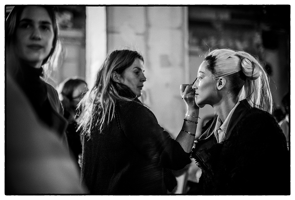PARIS FASHION WEEK BACKSTAGE AT HAIDER ACKERMANN