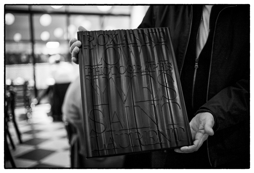ROXANNE LOWIT AND THE LIMITED EDITION VERSION OF HER YVES SAINT LAURENT BOOK THAMES HUDSON