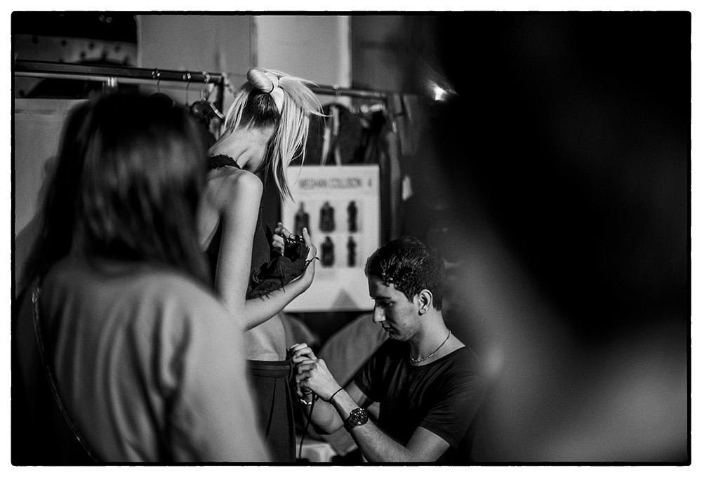 PARIS FASHION WEEK BACKSTAGE AT HAIDER ACKERMANN